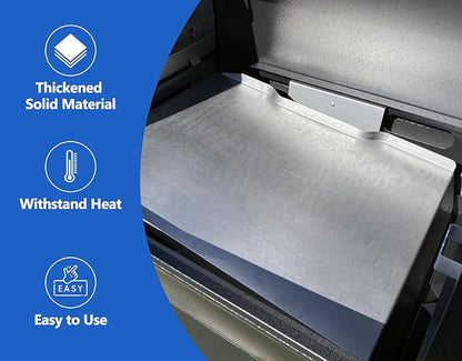 KIT0438 Drip Tray Replacement Parts for Traeger Ironwood 650 Drip Pan TFB65BLF TFB65BLFC Redland 650 TFB65BVH Electric Pellet Smoker Grease Tray Drip Plate KIT0438-AMP Parts Accessories