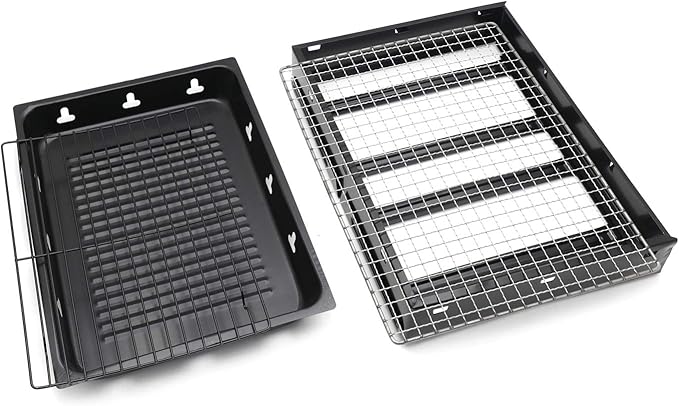 HTTMT- 13.8 X10.6 X 7.9 Foldable Barbecue BBQ Grill Charcoal Stove Shish Kabob Tabletop For Outdoor Camping Picnic Travel Cooker [P/N: ET-COOK006-BK]