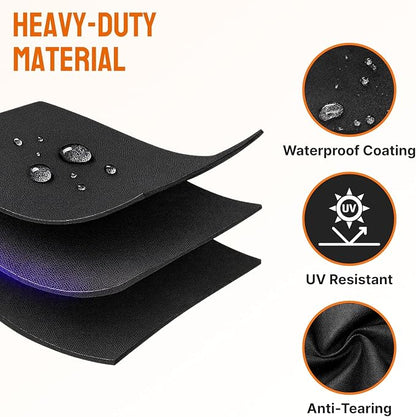 Grill Cover - 65 Inch Heavy Duty BBQ Grill Cover for Outdoor Grill, Waterproof, UV, Fade & Tear Resistant, Gas Grill Cover for Weber Charbroil Genesis Nexgrill and More