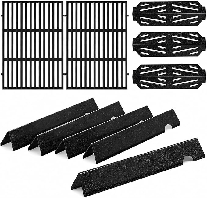 Grill Parts for Weber Genesis II 300 Series, Genesis II Flavorizer Bars&Grill Grates for Weber Genesis 2 Grill Parts - 66095 66040 66795 Parts for Weber Genesis ii E/S-310 ii E/S-315 ii E/S-335