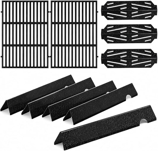 Grill Parts for Weber Genesis II 300 Series, Genesis II Flavorizer Bars&Grill Grates for Weber Genesis 2 Grill Parts - 66095 66040 66795 Parts for Weber Genesis ii E/S-310 ii E/S-315 ii E/S-335