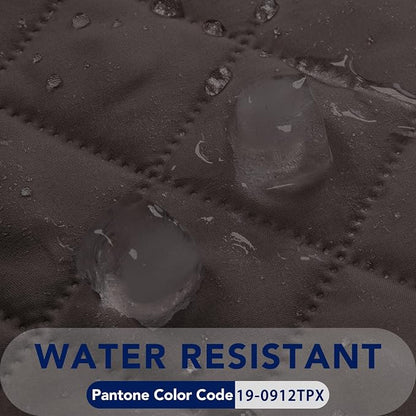 PureFit Reversible Quilted Couch Covers for Dogs Loveseat Sofa Cover 54" | Chocolate/Chocolate, Water Resistant Couch Protector, Washable Pet Couch Cover with Non Slip and Elastic Straps For Kids