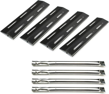 Parts Kit DG112 Burners, Heat Plates Replacement for Kenmore P01708034E, P02008010A, P02008029A gas grills, 4 Pack