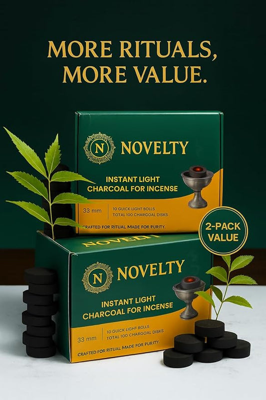 Novelty Incense Quick Light Discs – 2 Pack (200 Tablets, 33mm) for Frankincense, Bakhoor & Resin Burners | Fast Lighting, Long Lasting & Clean Burning