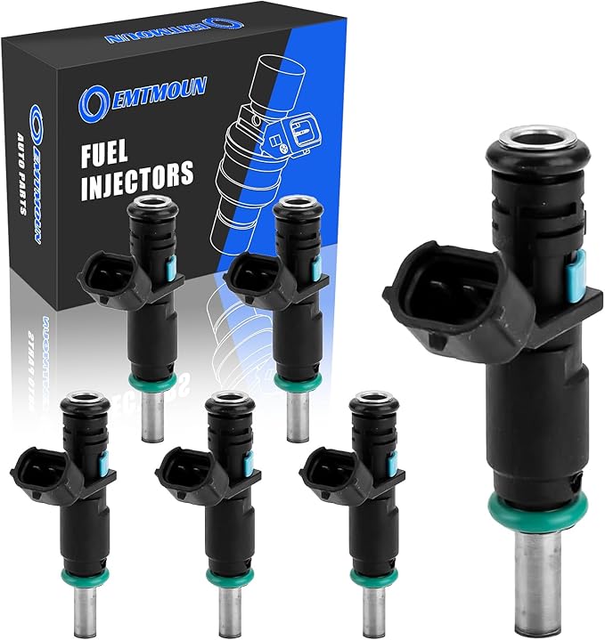 Set of 6 Fuel Injectors for VW Jetta Golf Passat Beetle Rabbit 2.5L 5 Cylinder 07K 2007-2015 OE 07K906031C FJ1067 Direct Fit