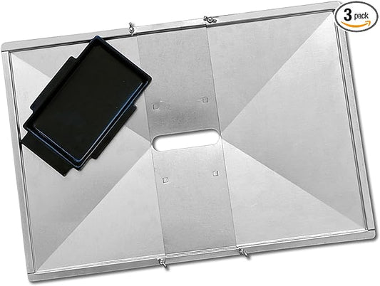 Replacement Grease Tray Set for Bbq Grill Models from Nexgrill, Dyna Glo, Kenmore, Backyard Grill, BHG, Uniflame and Others (20-23.5 inches)