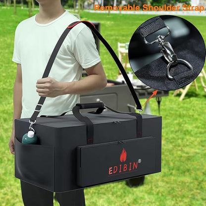 Grill Carry Bag for PIT BOSS 10697 TableTop Grill,Portable 600D Heavy Duty Weather Resistant Tabletop Grill Cover for Pitboss 10697 Table Top Wood Grill