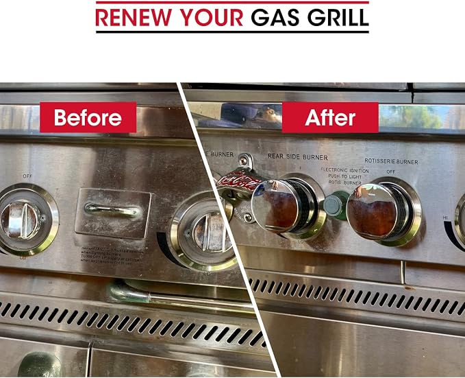 Unicook Grill Control Knob 4 Pack, Gas Burner Replacement, Chrome Plated Plastic with Nonslip Grip, Fits BBQ Gas Grills with D Shaped Valve Stem, Including 4 Knobs and 12 Adaptors