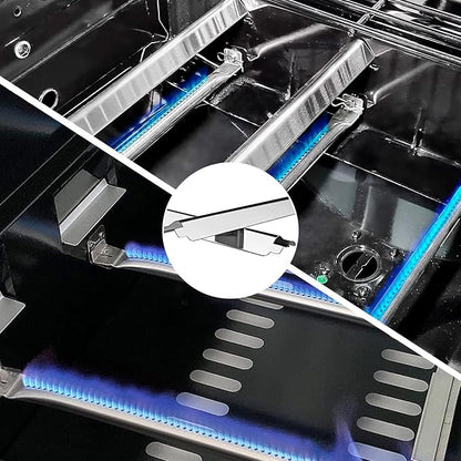 JCLMER Grill Burners & Heat Plate Parts for Charbroil Performance 5 Burner | Stainless Steel, with Crossover Tube, Igniter, Heavy Duty, Easy Install, Works Like New, Uniform Heating, Enjoy BBQ Time