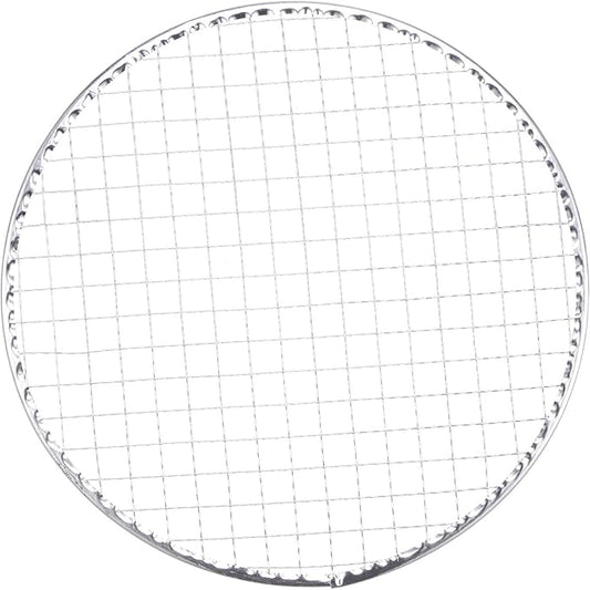 HARFINGTON 5pcs Round BBQ Grill Net 9.7" Dia Galvanized Iron Barbecue Mesh Mat for Baking Smoking Charcoal Grilling Roasting