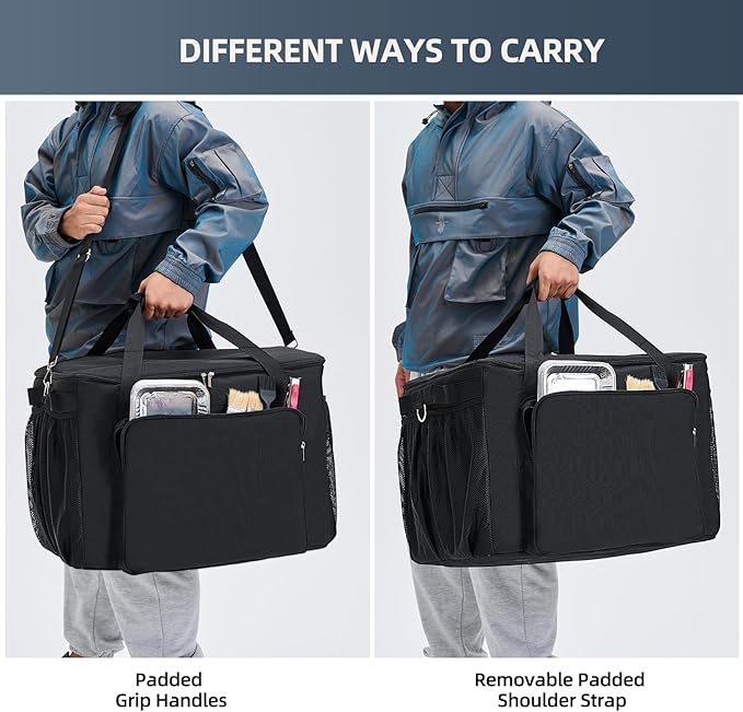 TRAVELIT Carry Bag for Ninja Artisan Pizza Oven, Accessories for Ninja Outdoor Pizza Oven MO200 Series, Padded Carrying Case with Muti-Pockets and Shoulder Straps, Water-Resistant (Bag Only)