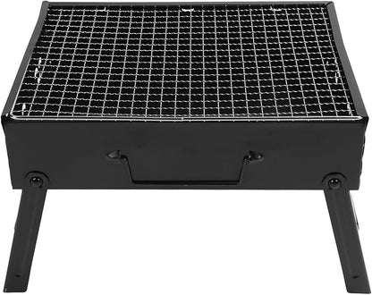 Outdoor Stainless Steel Charcoal Grill, Portable Foldable BBQ Tool for Camping, Picnics