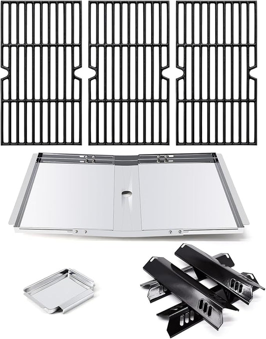 Replacement Parts for Dyna-Glo DGF493BNP, Drip Pan Grease Tray & Grill Grates & Heat Tents for Dyna Glo DGF493BNP 4 Burner Grill