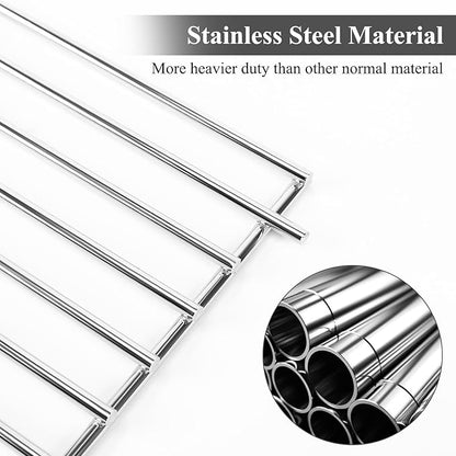 Uniflasy Warming Rack for Pit Boss 700 Series Pellet Smoker Grills, Stainless Steel Upper Cooking Grate Replacement for Pit Boss 700D 700FB 700S 700SC 700FB1, Foldable BBQ Grill Top Rack