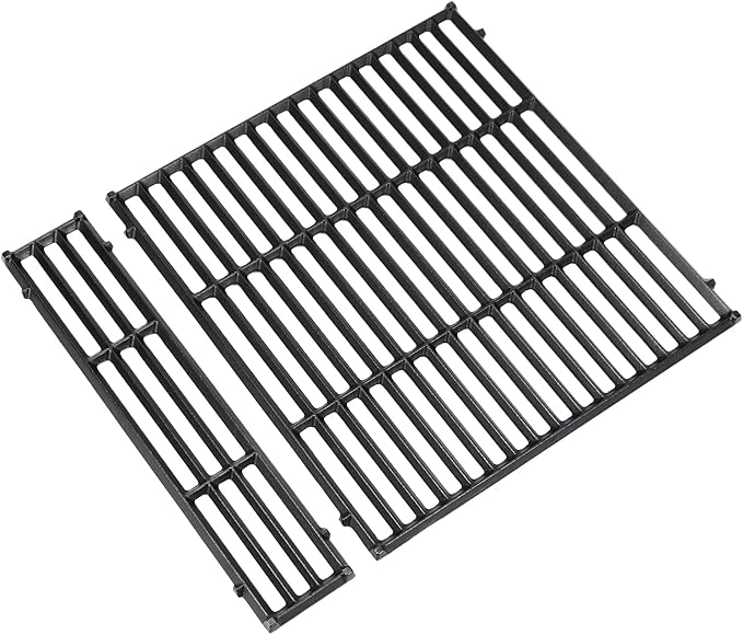 Utheer Porcelain-Enameled Cast Iron Cooking Grates for Weber Spirit 2025 Front-Control Models, 2PCS Replacement Grill Grate Set, Fits Spirit E-210 E-310 E-325 (2025), Replaces Weber 7637