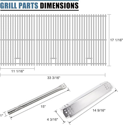 Replacement Parts for Nexgrill 720-0896B 720-0896 720-0896E 720-0896X, Parts Kit for Nexgrill 6 Burner 720-0896B, 720-0896B Grate, 720-0896B Burner, 720-0896B Flame Tamer, 720-0896B Igniter
