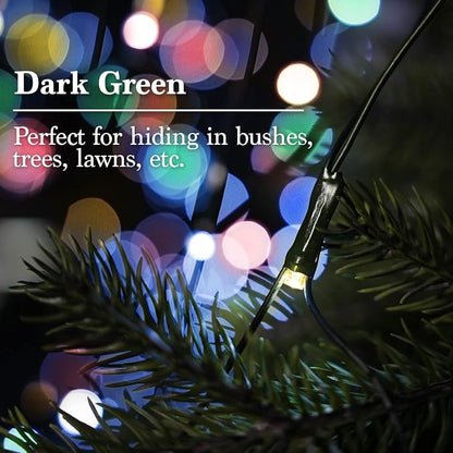 JMEXSUSS 360 LED Christmas Net Lights, Multicolor, 12ft x 5ft | Outdoor Waterproof, Connectable, Plug in, Mesh Lights with Remote for Bushes Shrubs Christmas Decorations