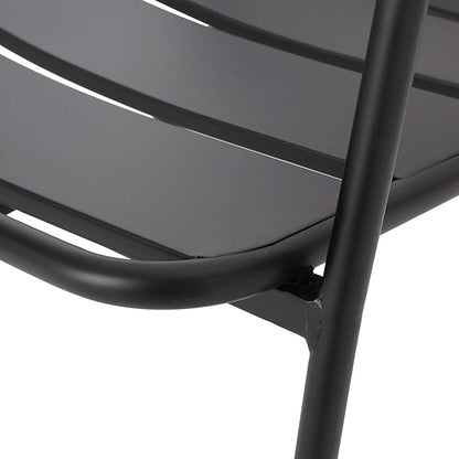 Christopher Knight Home Cowan Outdoor Dining Chair (Set of 2), Matte Black