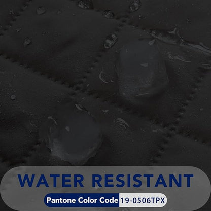 PureFit Reversible Quilted Couch Covers for Dogs Loveseat Sofa Cover 54" | Black/Beige, Water Resistant Couch Protector, Washable Pet Couch Cover with Non Slip and Elastic Straps For Kids