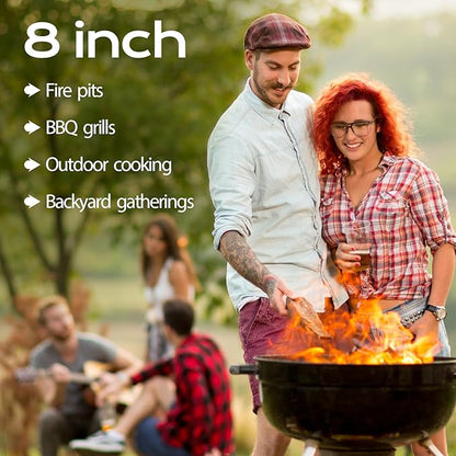 Kiln Dried Oak Firewood Bark Free Hardwood Logs for Pizza Ovens Fire Pits Fireplaces Clean Hot Burning Lights Quickly 8in 15lbs