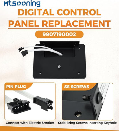 9907190002 Digital Control Panel LED Digital Display | Replacement for Masterbuilt MB20072418 MB20072618 and Other Smoker Grill Models