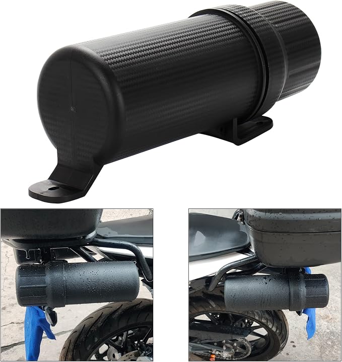 Universal Motorcycle Off-Road Tool Tube Storage Box Holder Manual Canister Waterproof Large size