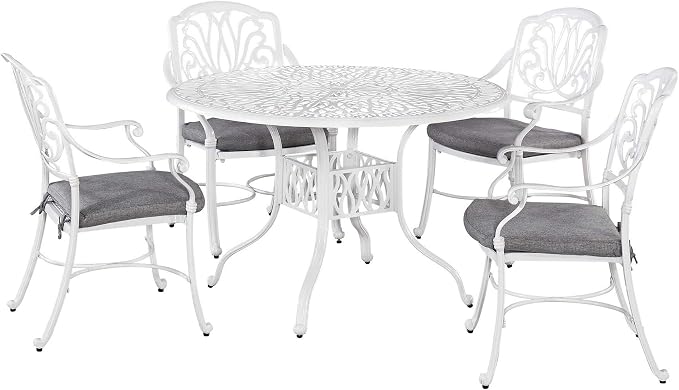 Homestyles Capri Outdoor Dining Table, Capri, Off White