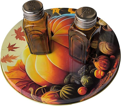 Ritadeshop Burner Covers for Electric Stove (Orange Pumpkin, Round D8/10‘’)