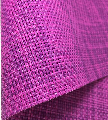 WAZAIGUR Placemats,Easy to Clean Crisscross Woven Vinyl Place Mats Durable Non-Slip Heat Resistant Table Mats,Placemats for Kitchen Table Set of 4,Purple