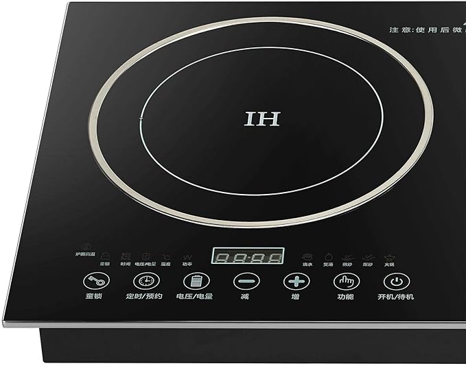 Portable Double Induction Cooktop Touch Electric Induction Cooker Cooktop -2400W/2600W Digital Countertop Burner Black (1200W Induction Cooker+1200W Induction Cooker)
