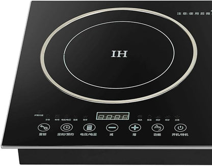 Portable Double Induction Cooktop Touch Electric Induction Cooker Cooktop -2400W/2600W Digital Countertop Burner Black (1200W Induction Cooker+1200W Induction Cooker)