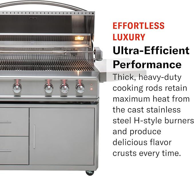 Blaze Professional LUX 34-Inch 3-Burner Built-In Propane Gas Grill | Stainless Steel Outdoor BBQ with Rear Infrared Burner, LED Lights & Rotisserie Kit | BLZ-3PRO-LP