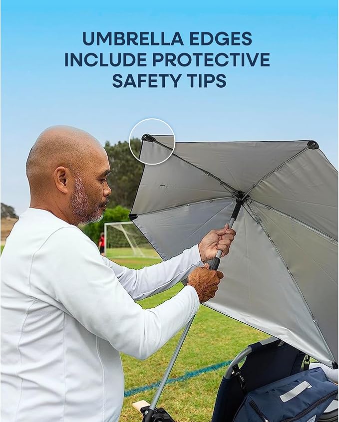 Sport-Brella Versa-Brella SPF 50+ Protection Adjustable Umbrella with Universal Clamp