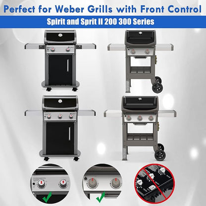 7658 Griddle Replacement Parts for Weber Spirit and Spirit II 200 300 Griddle Accessories E-310 E-210 Cast Iron Flat Top Insert Plate II S-310 S-210 E-330 S-330 E-220 E-320 Genesis Silver Grill Parts