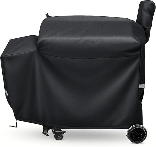 Grill Cover for recteq Flagship 1100/1600, RT-700, RT-1250 and RT-680 Wood Pellet Grills - Heavy Duty 600D Waterproof Fabric Grill Cover with Elastic Drawstrings