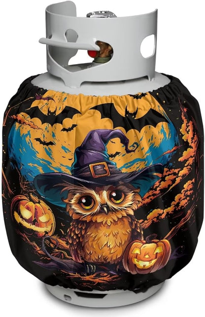Owl Propane Tank Cover 20lb Heavy Duty Gas Cover Fits Standard 20 lb Tank Cylinder Easily Slips onto Your Propane Tank Outdoor Grill Accessories