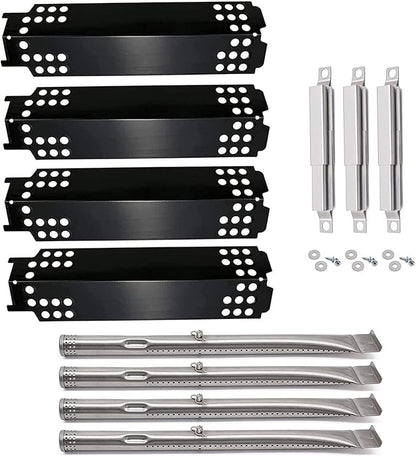 Yiming Grill Replacement Parts for Charbroil 463436215, 463436214, 463439915, 463436213, 463439914 Grill Models. Grill Burner Pipe Tubes, Heat Plate Tent Shields, Carryover Tubes Replacement Kit.