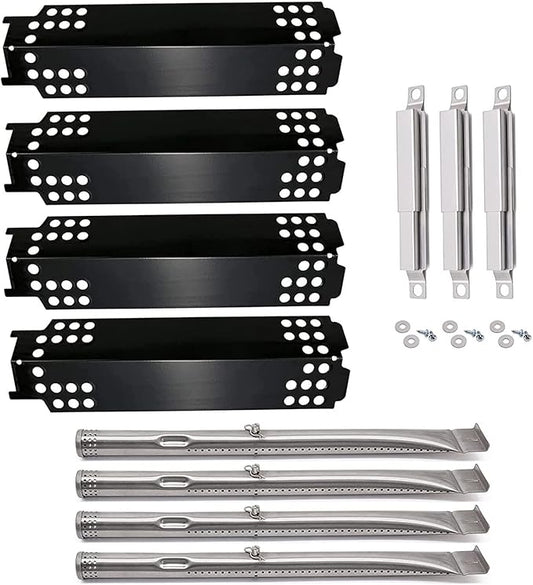 Yiming Grill Replacement Parts for Charbroil 463436215, 463436214, 463439915, 463436213, 463439914 Grill Models. Grill Burner Pipe Tubes, Heat Plate Tent Shields, Carryover Tubes Replacement Kit.