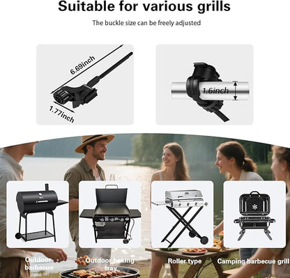 Rechargeable Barbecue Grill Lights for Outdoor Grill, Automatic On/Off BBQ Light for Blackstone Weber Griddle Accessories, Led BBQ Lights Gift for Men