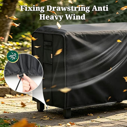 MR. COVER Outdoor prep table cover 52 inch for Keter Unity XL Outdoor Rolling Table Cart, 600D Heavy Duty Waterproof for Grill Dining Kitchen Island cart Protective, Outdoor Storage Cabinet Cover