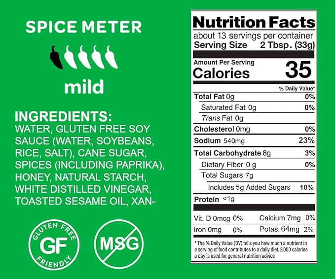 Mr Bing Sweet & Spicy Chili Crisp BBQ Sauce, 14.75 oz, Marinade Dip and Stir-Fry Sauce, Made in USA, Gluten-Free, MSG Free (Pack of 1) (Sweet & Tangy Mild Chili Crisp BBQ)