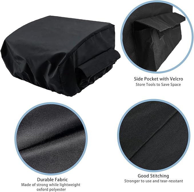 Cover for Traeger Ranger Grill, for Traeger Scout Grill, for Blackstone 17" Griddle, Heavy Duty Portable Griddle Cover Accessories for BAC475 Parts, 21" x 19.5" x 12"