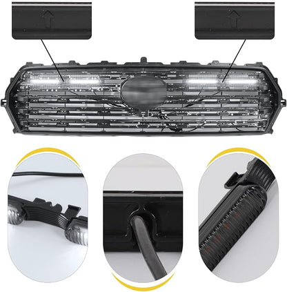 White Led Grills Lights for 2024 2025 2026 Toyota Tacoma Limited | amber ,white ,RGB 2025 2026 tacoma limited grille light assembly