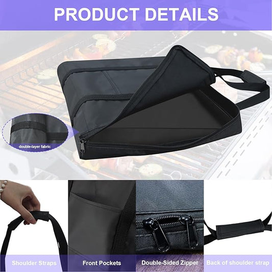 Small griddle carry bag 17inch griddle storge bag 600D heavy duty waterproof bag 17”*15”*2”