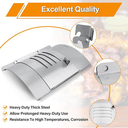 Flame Broiler Kit for Pit Boss Pro Series II Tabletop Portable 150 Pellet Grills with Slide Cover and Bottom, Heat Diffuser Replacement Parts 31971 for Pit Boss Mahogany PB150PPS Table Top Grill