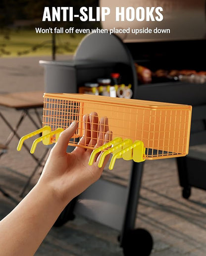 Magnetic Storage Bin for Traeger Grills, Traeger Accessories Compatible with Traeger Pro 22, Pro 34, Pro 575, Pro 780, Ironwood 885/650 & Z GRILLS, PIT BOSS Wood Pellet Smoker (Yellow 1 Pack)