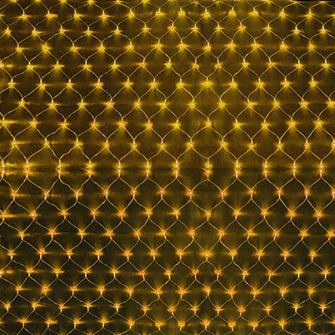 Pooqla Warm White Net Lights, 21x 5ft Christmas Lights Outdoor Green Wire | 360 LED Large Net Mesh Lights Plug in, 8 Modes Waterproof Connectable Bushes Lights for Christmas Hedge Yard Decor