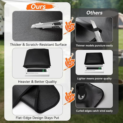 100x39 inches Extra-Large Under Grill Mats for Outdoor Grill, Double-Sided Fireproof Protective Mat, Oilproof Waterproof BBQ Fire Pit Fireplace Mat