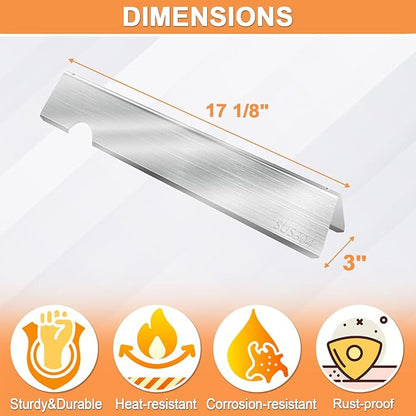 66032 GS4 Genesis 2 Flavorizer Bars for Weber 3 Burner GS4 Genesis II Replacement Parts Genesis II/LX 300 SER E310 E315 E335 S310,Genesis 300 (2022 YRS), Weber 67095 66795,17 1/8'' 304 Stainless Steel
