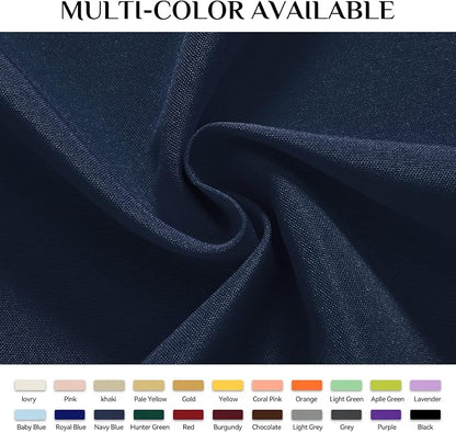 Softalker Rectangle Tablecloth, Waterproof Table Cloths Wrinkle Free Fabric Washable Polyester Table Cover for Dining Tables Party Outdoor Camping Parties Buffet - 60 x 102 inch, Navy Blue